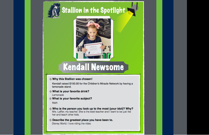 Stallion in the Spotlight – Kendall Newsome